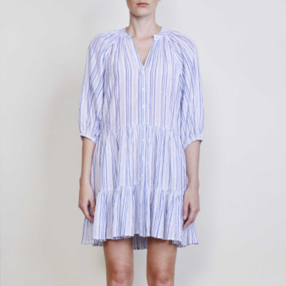 NWOT Apiece Apart Striped Mini Mitte Dress Sz XL